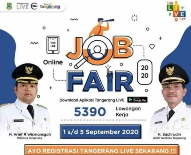 Tenang, Server Job Fair Online di Kota Tangerang Siap Tampung 80 Ribu Pengunjung