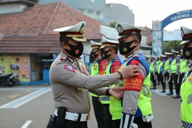 Bantu Gugus Tugas Covid-19, Polisi Perketat Protokol Kesehatan di Kota Tangerang