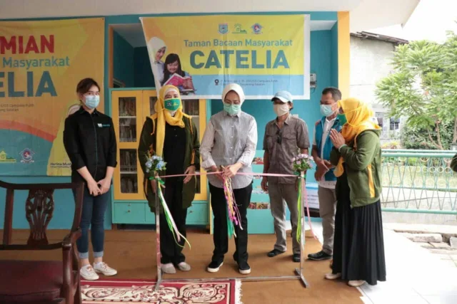 Tingkatkan Budaya Literasi, Airin Resmikan TBM Catelia