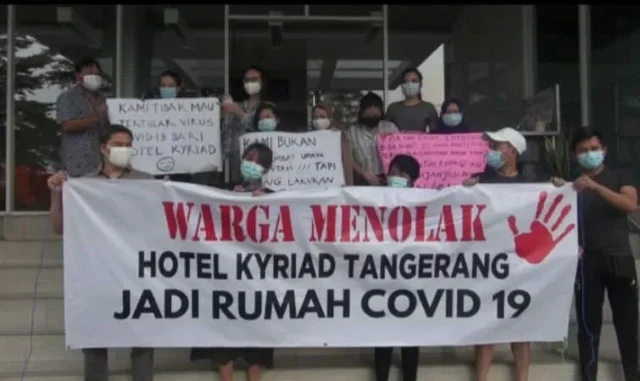 Warga Tolak Hotel Kyriad Sebagai Tempat Pasien OTG Covid-19