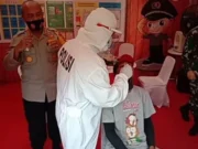 Cegah Covid-19, Polisi Lakukan Rapid Test Antigen Gratis di Rest Area Tol Jakarta-Tangerang