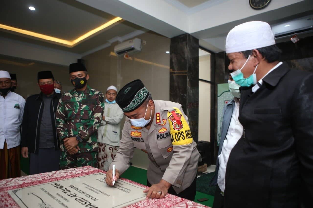 Masjid AT- TAUBAH Polsek Jatiuwung, Kapolres: Bentuk Layanan Rohani Kepolisian