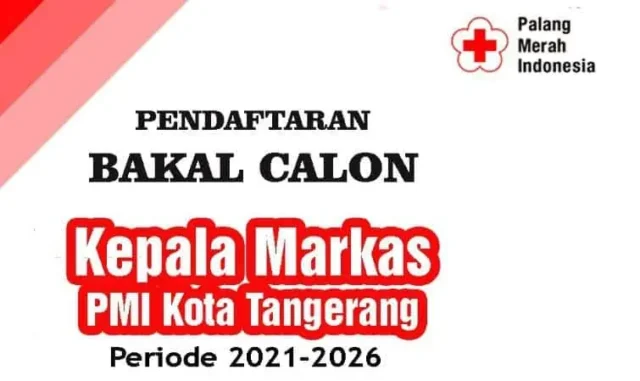 4 Balon Kepala Markas PMI Kota Tangerang Resmi Mendaftar, Ini Dia