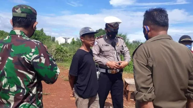 Cegah Penularan Covid-19, Polsek Pagedangan Gerakan Budaya Bermasker