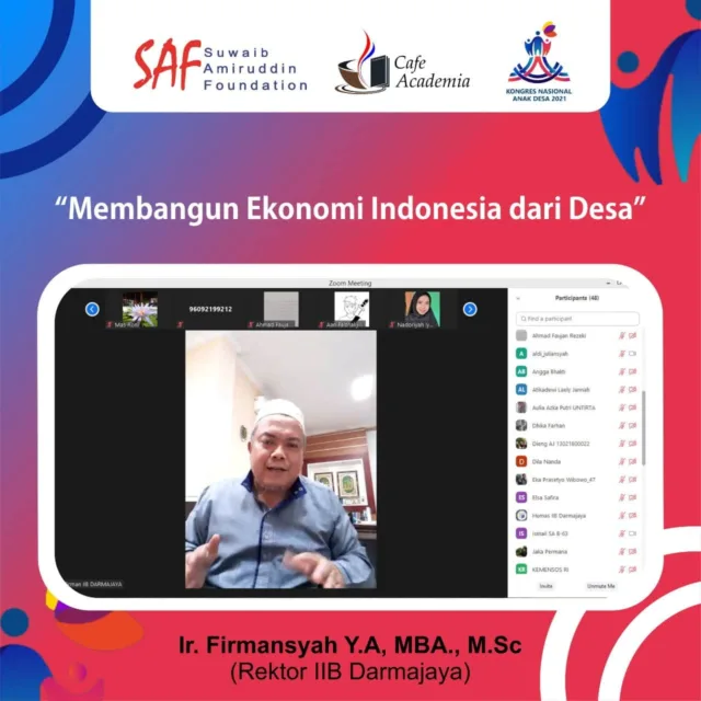 SAF Bersama Cafe Academia Gelar Webinar Nasional