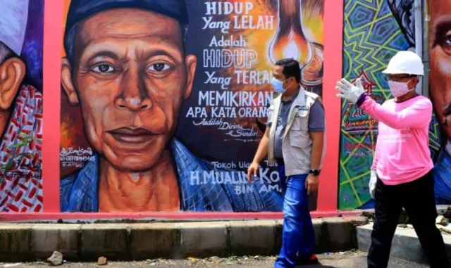 Kampung Pink di Tanah Tinggi, Arief: Cantik Dengan Mural Yang Tematik