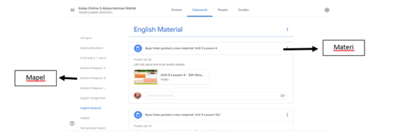 Implementasi Zoom dan Google Classroom dalam Pembelajaran Jarak Jauh