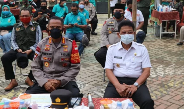 Kapolres dan Wakil Walikota Tangerang Launching Jakarta Bermasker Virtual dari KTJ Polsek Jatiuwung