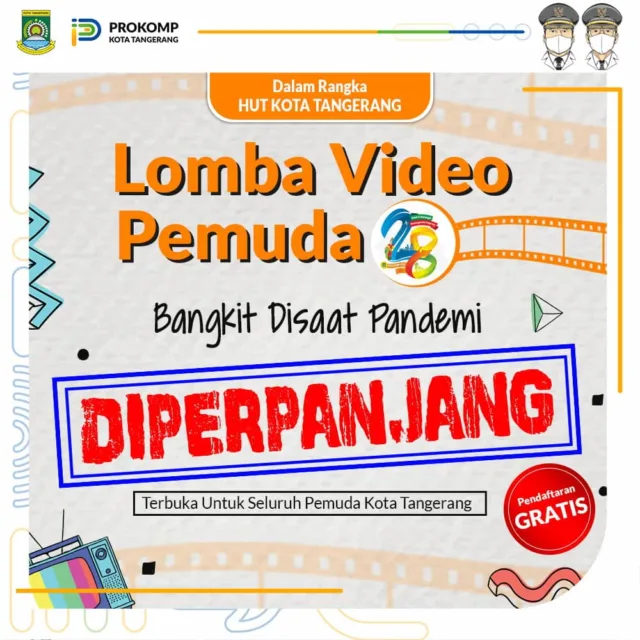 Buruan Daftar! Lomba Kreatifitas HUT Kota Tangerang Ke -28 Diperpanjang Hingga 5 Februari