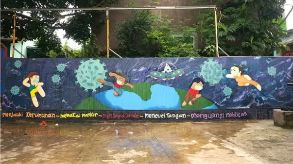 Mural sebagai Sosialisasi untuk Warga Bojong Nangka