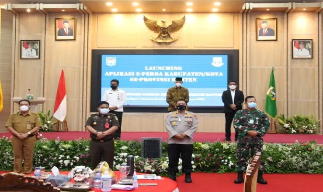 Hadiri Launching Aplikasi E-Perda, Polda Banten Apresiasi Inovasi Pelayanan Pemerintah