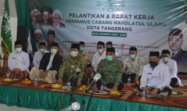 Lantik Pengurus dan Raker, PCNU Kota Tangerang Bentuk Karakter Mandiri