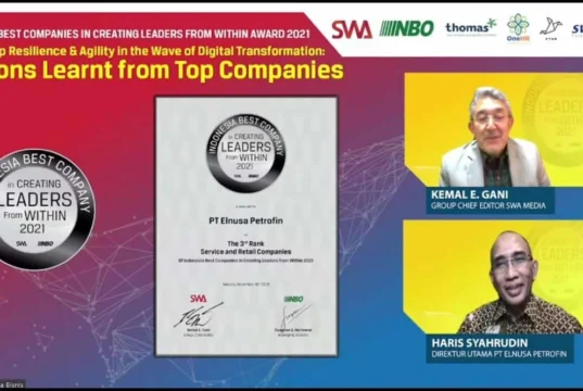 Elnusa Petrofin Raih Penghargaan Indonesia Best Companies In Creating Leaders From Within 2021