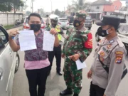 Posko Balaraja Barat Polresta Tangerang Tes Swab Antigen 18 Orang Pemudik