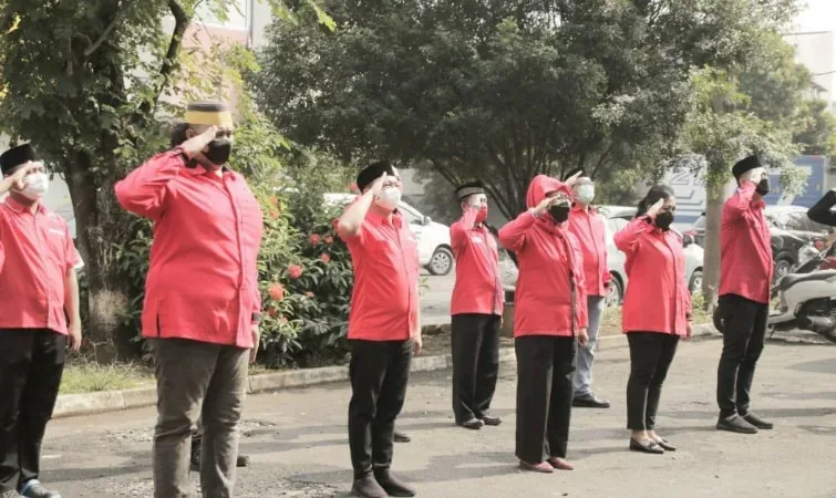 Spirit Bela Rakyat dan Gotong Royong, PDI Perjuangan Kota Tangerang Gelar Upacara Harlah Pancasila 1 Juni