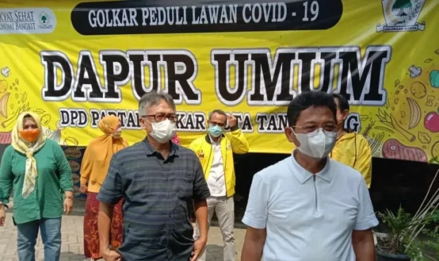 Golkar Kota Tangerang Peduli Isoman, Dapur Umum Sebar Ratusan Nasi Kotak