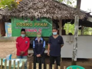 Pemdes Sukajadi dan Mahasiswa KKM Kerjasama Dalam Penanganan Covid-19