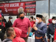 Diapresiasi Wali Kota, PDI Perjuangan Kota Tangerang Rayakan HUT RI ke- 76 Dengan Vaksinasi