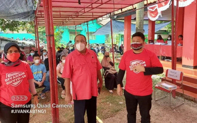 Kegiatan Vaksinasi DPC PDI Perjuangan Kabupaten Tangerang.