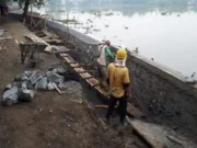 Turap Situ Kelapa Dua yang Ambruk Sudah di Perbaiki