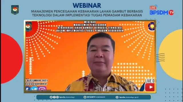 BPSDM Kemendagri Gelar Webinar Manajemen Kebakaran Lahan Gambut Berbasis Teknologi