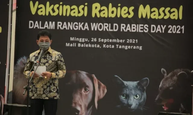 Jelang Peringatan World Rabies Day, DKP Kota Tangerang Vaksinasi Rabies Gratis