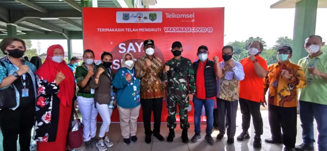 Vaksinasi Gratis, Telkomsel Dukung Brigade Kavaleri dan Pemkot Tangsel