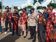 Kapolsek Panongan Kawal Pengamanan Unras Ormas Pemuda Pancasila