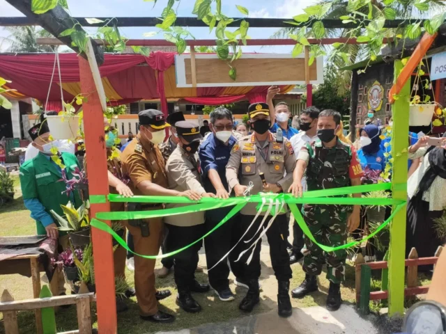 Kapolresta Tangerang Resmikan Taman Presisi Polsek Panongan di Desa Mekar Jaya