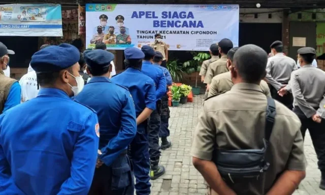 Waspada Banjir 2021, Kecamatan Cipondoh Gelar Apel Gabungan Siaga Bencana