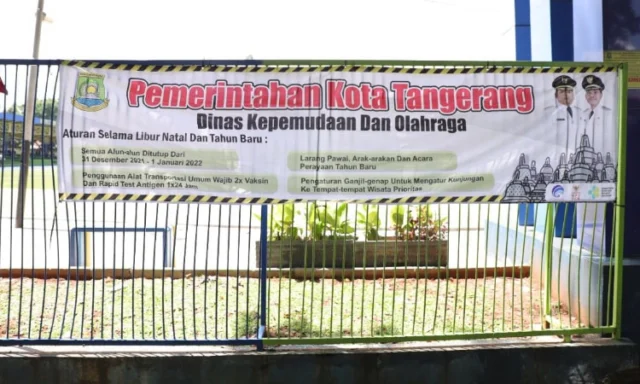 Natal dan Tahun Baru 2022, Alun-Alun Kota Tangerang Ditutup Sementara