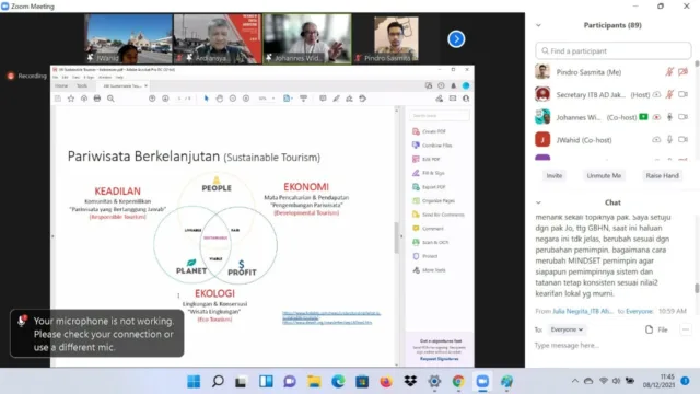 Acara Webinar Program Studi Arsitektur Institut Teknologi dan Bisnis Ahmad Dahlan Jakarta