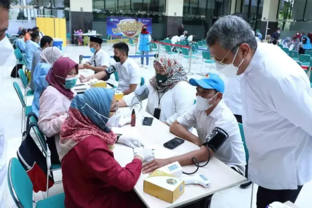 Ratusan Pegawai Di Lingkup Setda Tangsel Dibooster