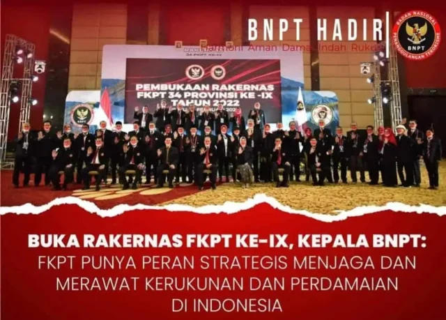 Komjen Pol Boy Rafli Amar Buka Rakernas FKPT; Kita Ingin Indonesia Harmoni