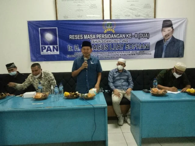 Ir. H. Tubagus Luay Sofhani Anggota DPRD Banten fraksi PAN Gelar Reses di Saribumi Tangerang