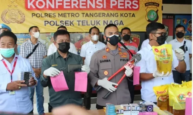 Polsek Teluknaga Sikat Sindikat Pembobol 12 Minimarket, 7 Tersangka Diamankan