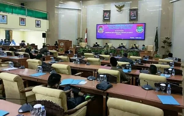 Suasana Paripurna DPRD Kabupaten Tangerang.