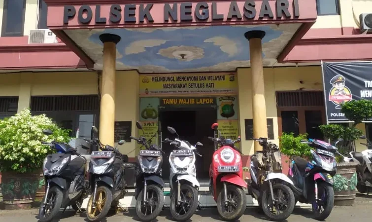 Polsek Neglasari Sikat Sindikat Curanmor, 14 Tersangka Diringkus 19 Motor Diamankan