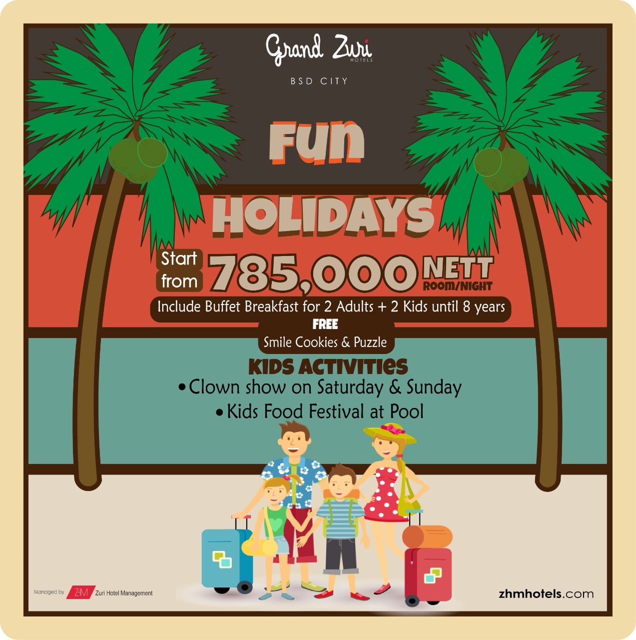 Tiba Liburan Sekolah, Hotel Grand Zuri BSD City Hadirkan Promo Fun Holidays