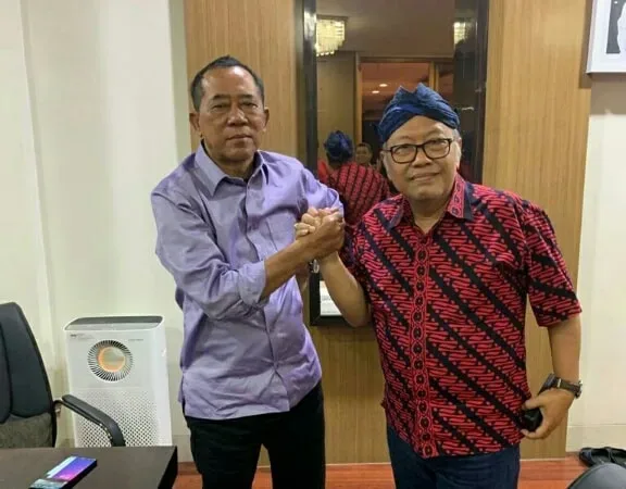 Ananta Wahana bersama tokoh Banten H Mulyadi Jayabaya.