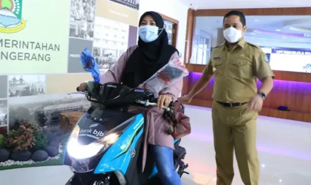 Wow! Vaksinasi Covid-19 di Kota Tangerang Berhadiah Motor