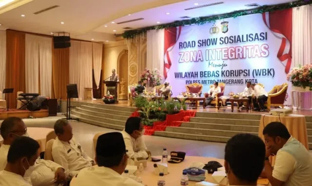 Terus Berkomitmen, Road Show Zona Integritas Polres Metro Tangerang Kota Sasar 3 Kecamatan