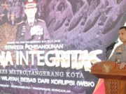 Road Show ZI Menuju WBK, Kapolres Ajak Masyarakat Teluknaga Komitmen