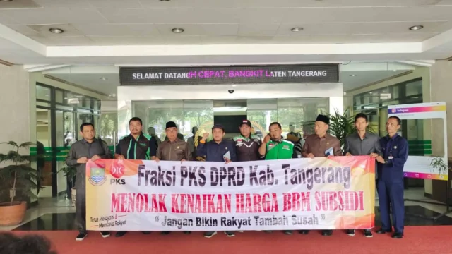 Titip Aspirasi Tolak Kenaikan BBM, Komunitas Ojol Tangerang Datangi Fraksi PKS 