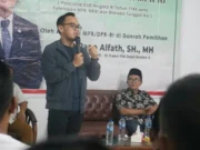 Rano Alfath saat mensosialisasikan Empat Pilar Kebangsaan Republik Indonesia.