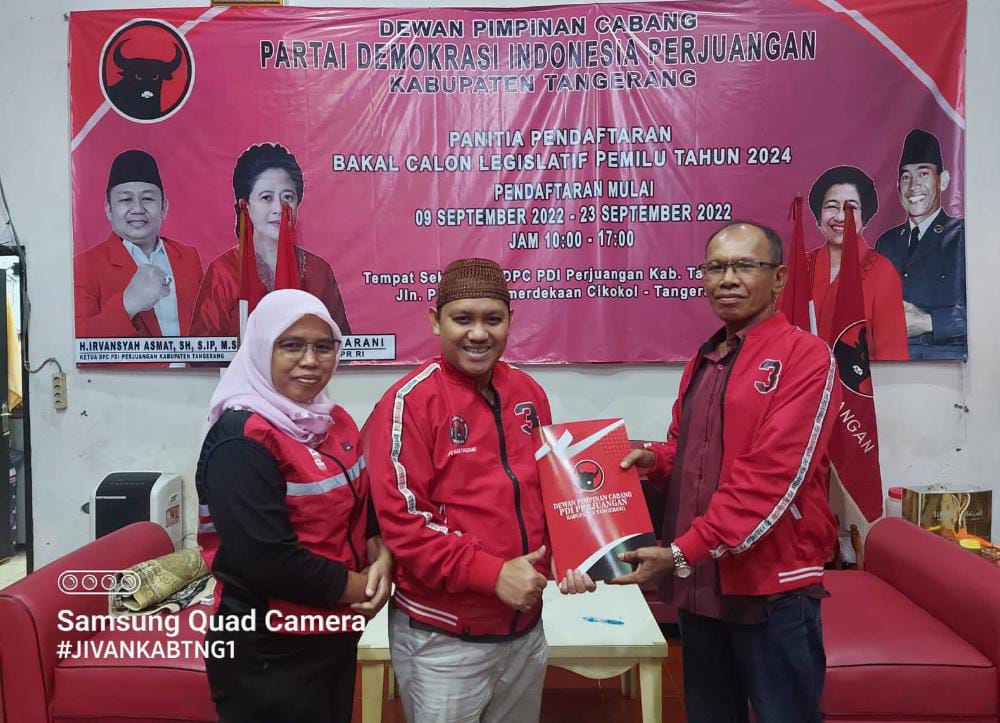 75 Bacaleg Daftar di DPC PDI Perjuangan Kabupaten Tangerang di ikuti Dari Berbagai Kalangan