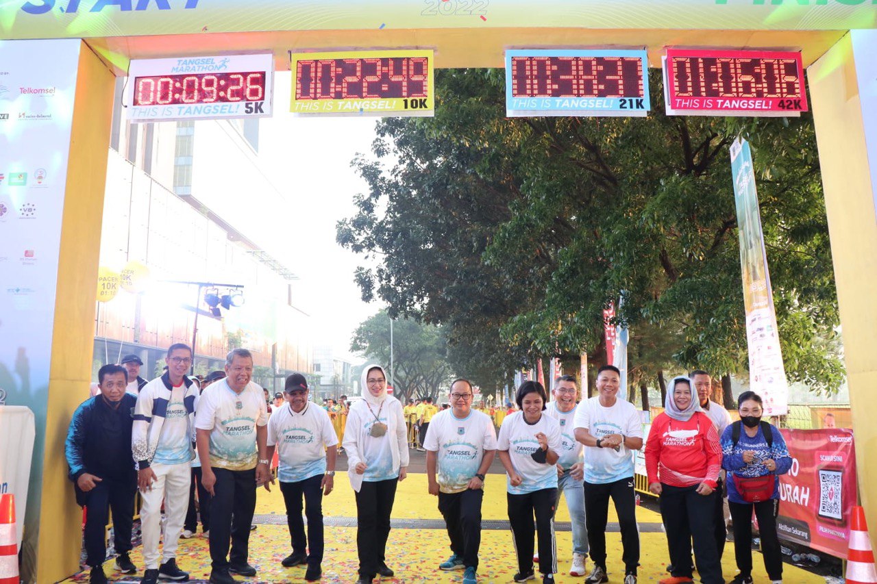 Tangsel Marathon Sukses Digelar, 2.500 Pelari Ambil Bagian