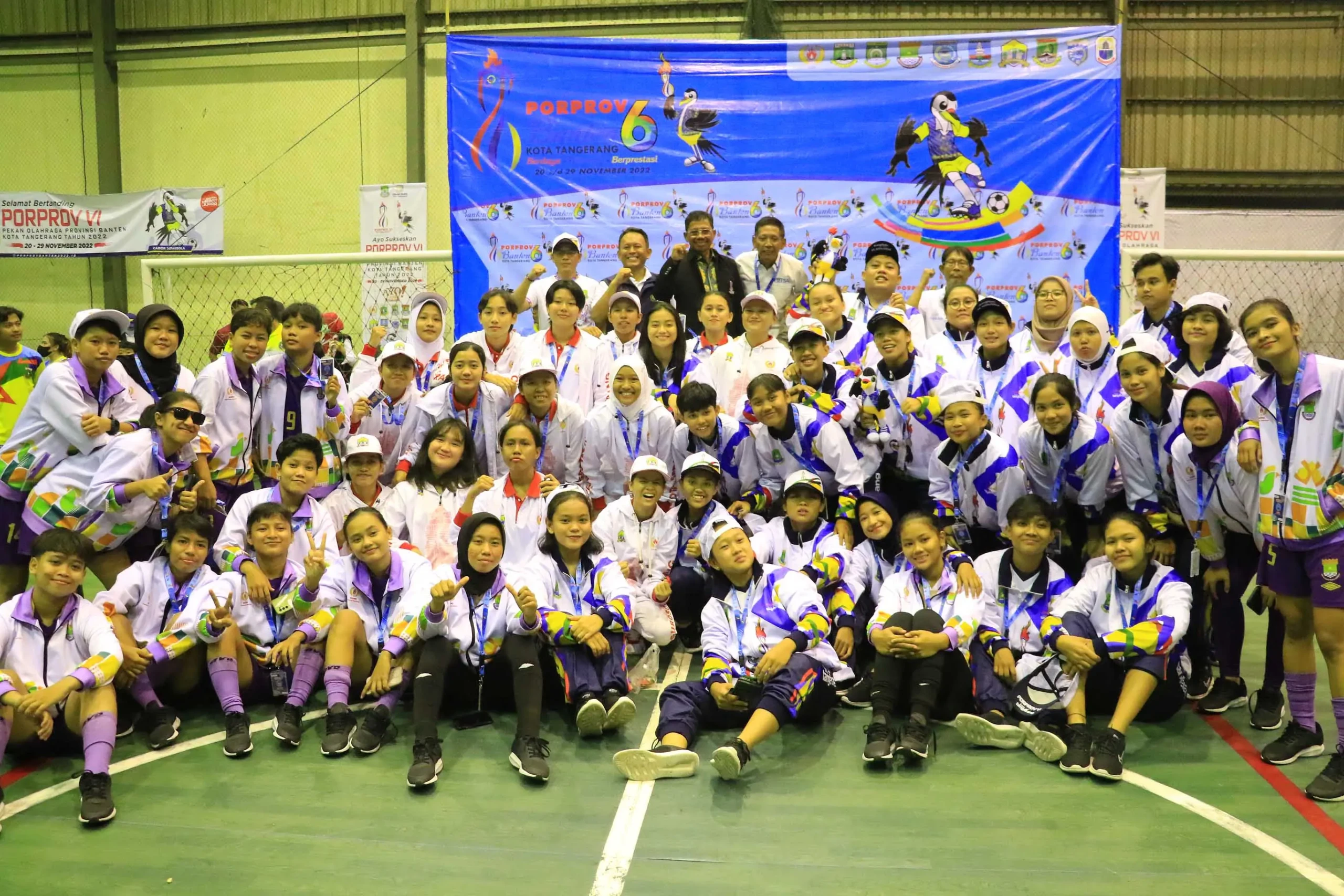 Top! Futsal Putra dan Putri Kota Tangerang Borong Medali Emas Porprov Banten 2022