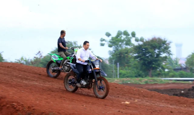 Sirkuit Motor Cross Porprov Banten di Selapajang Segera Rampung