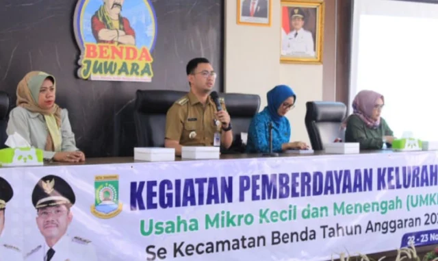 Dorong Kemajuan UMKM dan Gandeng BPJS, Kecamatan Benda Beri Pembinaan dan Pelatihan